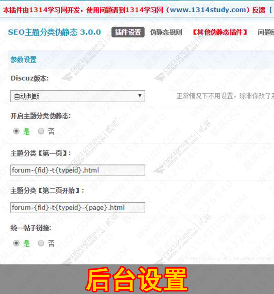 discuzSEO主题分类伪静态截图3