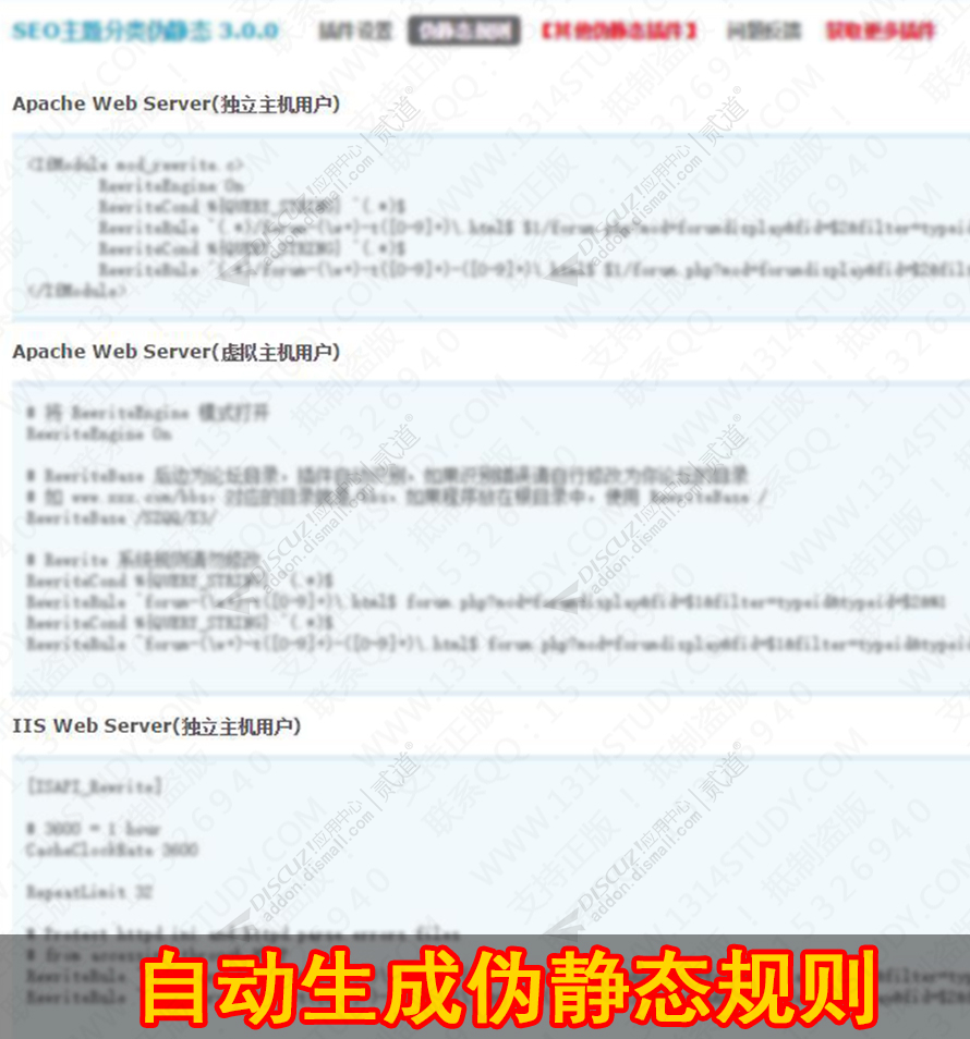 discuzSEO主题分类伪静态截图4