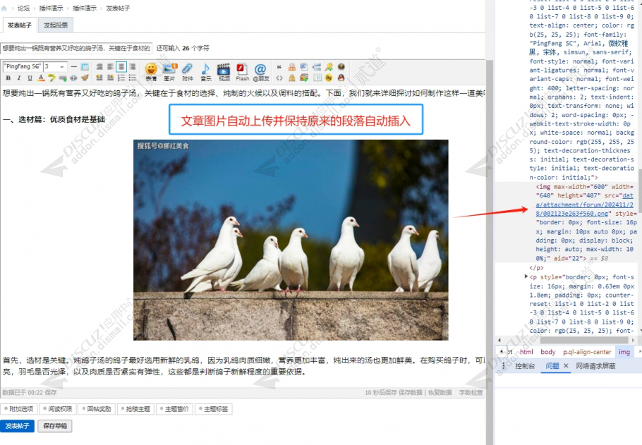 discuz图片粘贴拽拖上传截图4