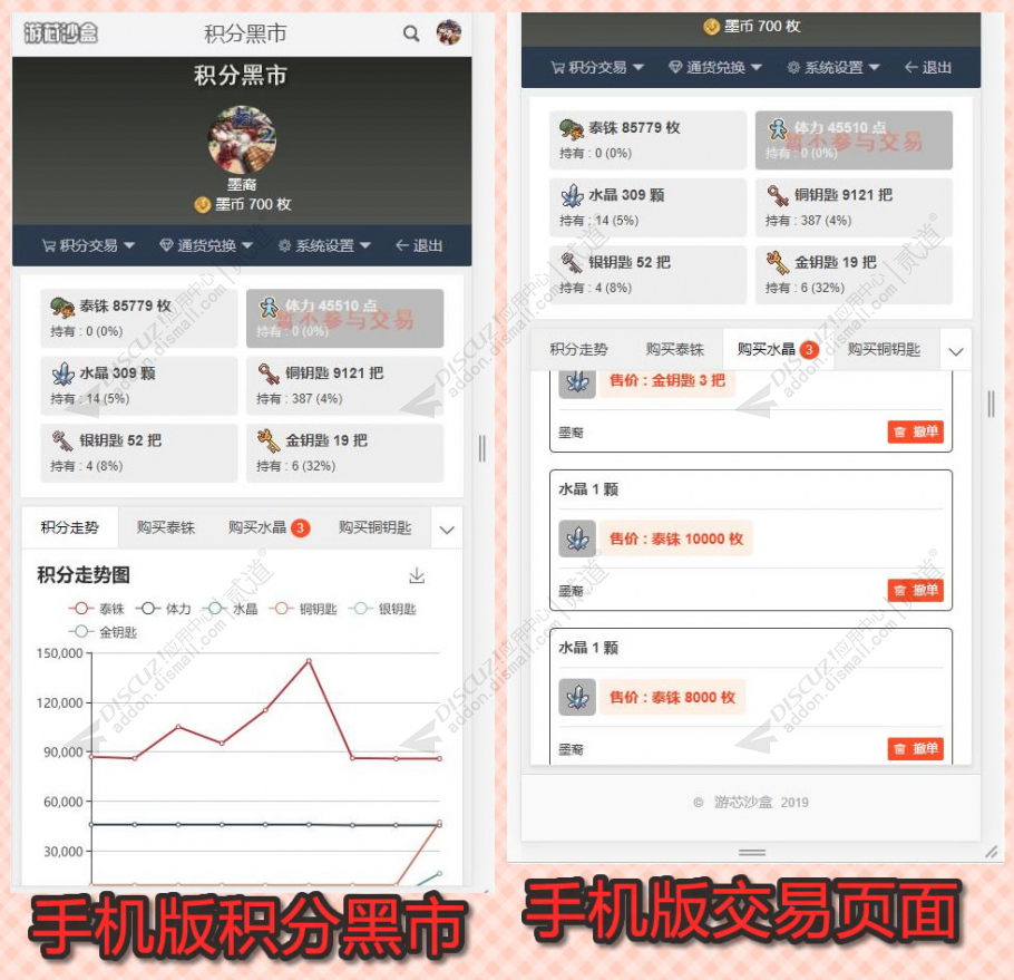 discuz积分黑市截图1