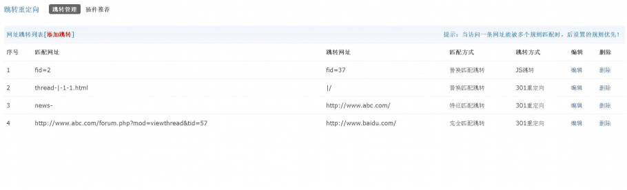 discuz跳转重定向截图1