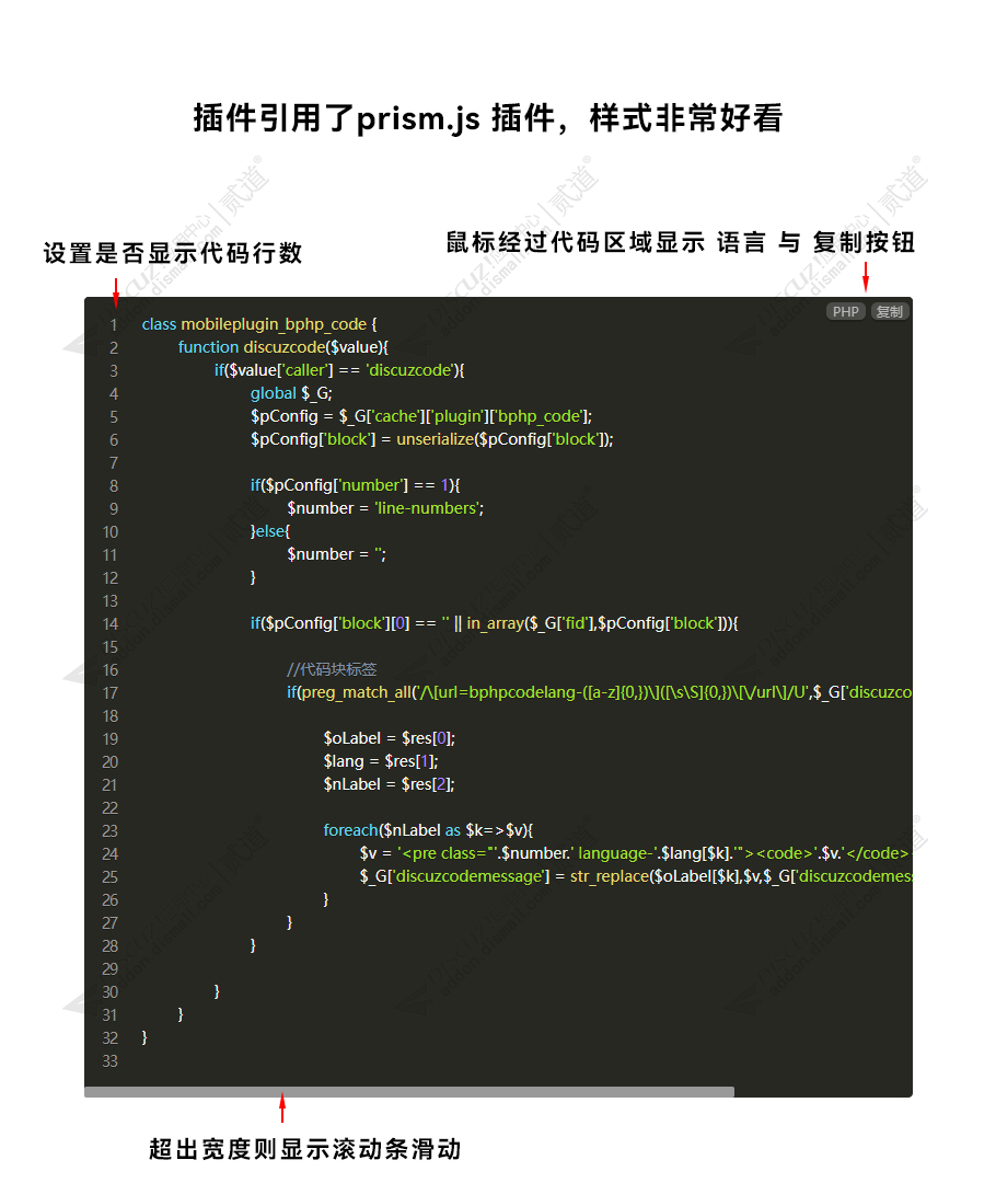 discuzprism代码高亮截图1