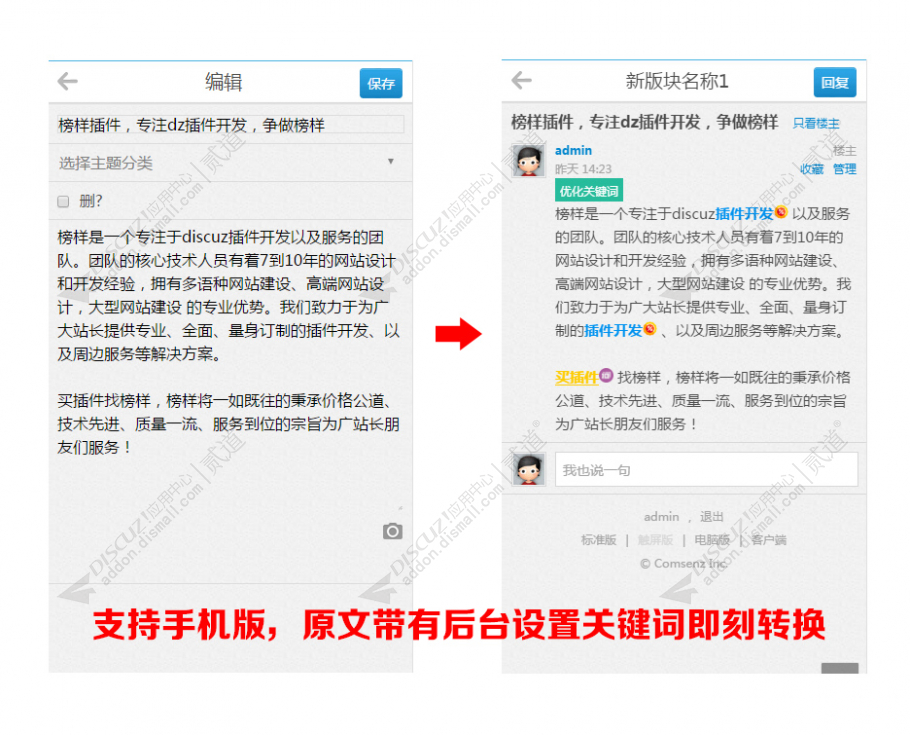 discuz门户论坛内链SEO截图4