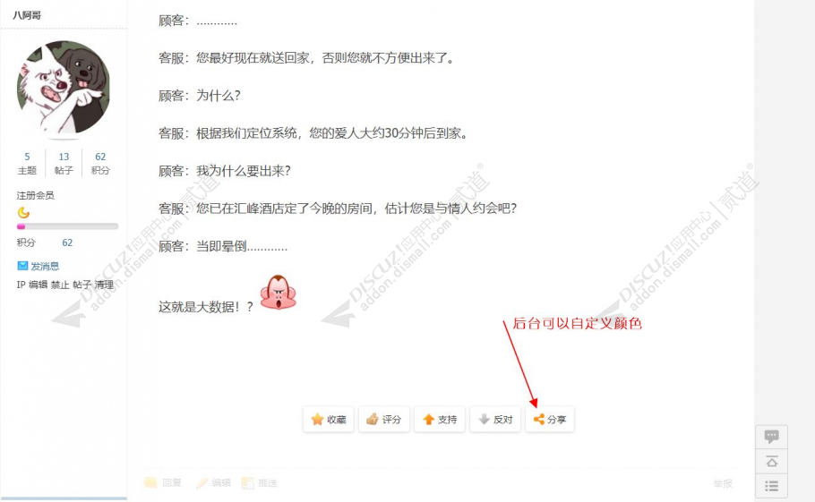 discuz帖子分享功能截图2