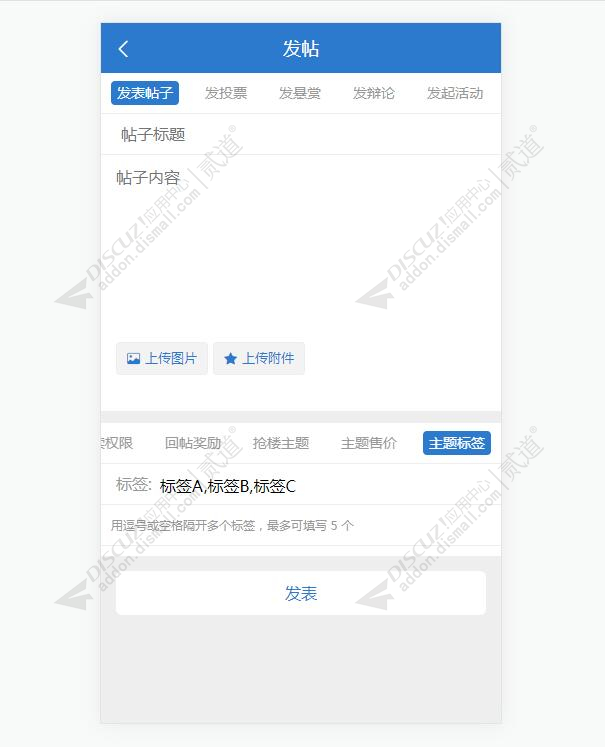 discuz默认标签设置截图3