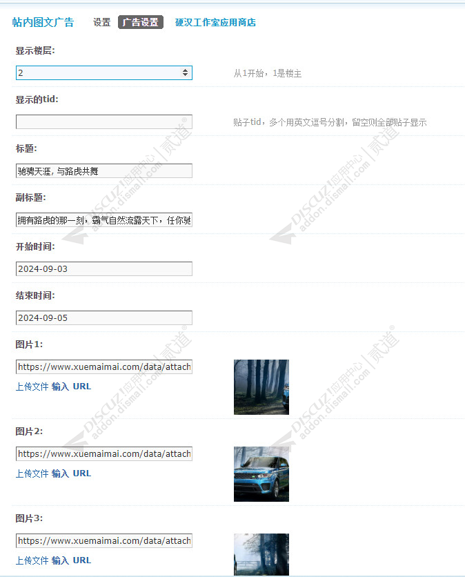 discuz帖内图文广告截图4