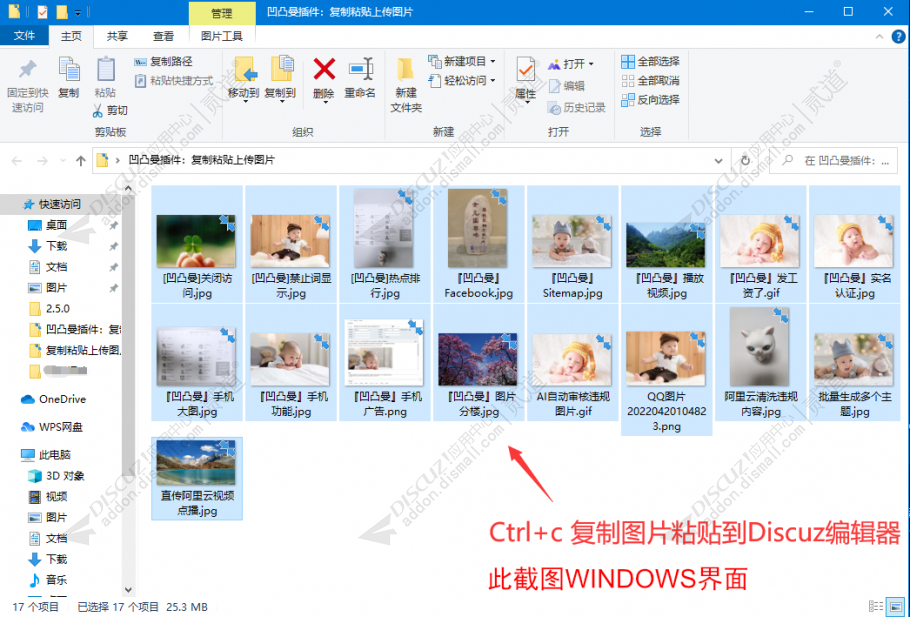 discuz复制粘贴上传图片截图2