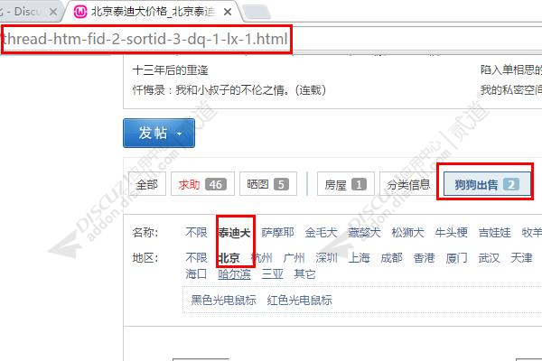 discuzSEO分类信息伪静态截图1