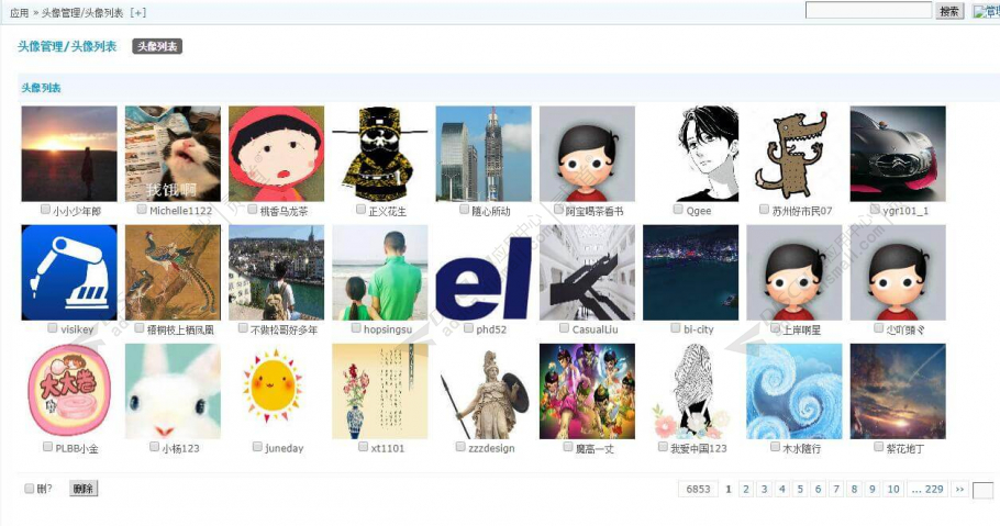 discuz头像管理头像列表截图1