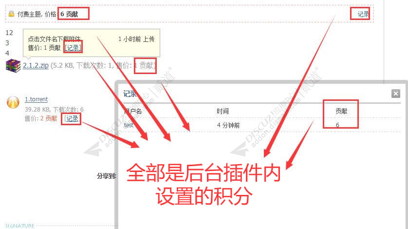 discuz版块交易积分自定义截图2