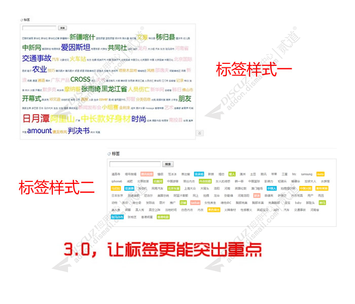 discuz①文章标签截图3