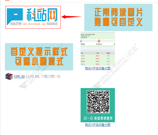 discuz非VIP看图限制截图1