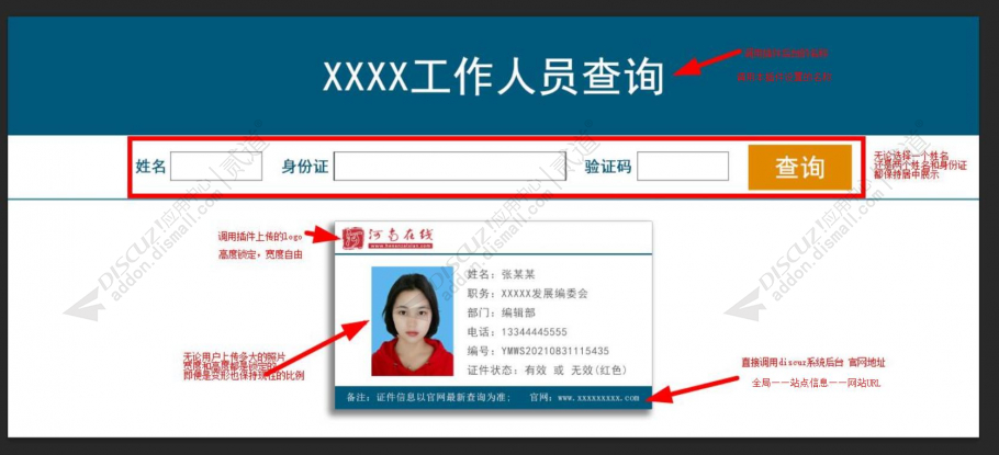 discuz人员查询截图2