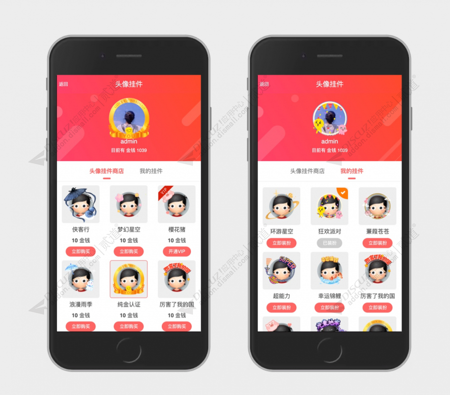 discuzVIP头像挂件截图1
