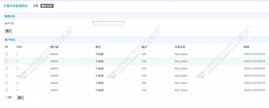 discuz主题分类信息购买截图3