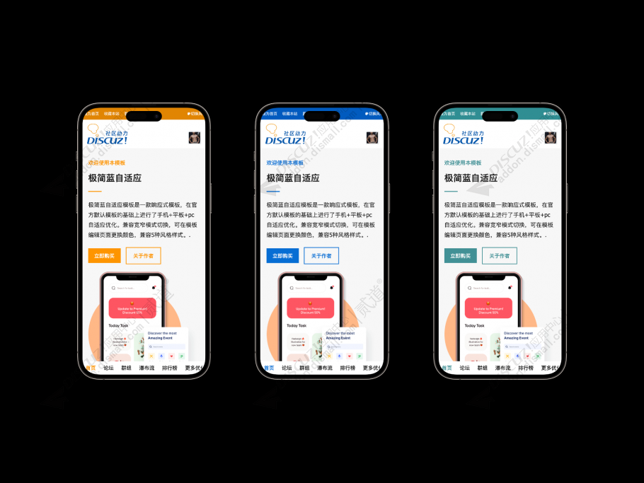 discuz简单企业官网自适应截图4