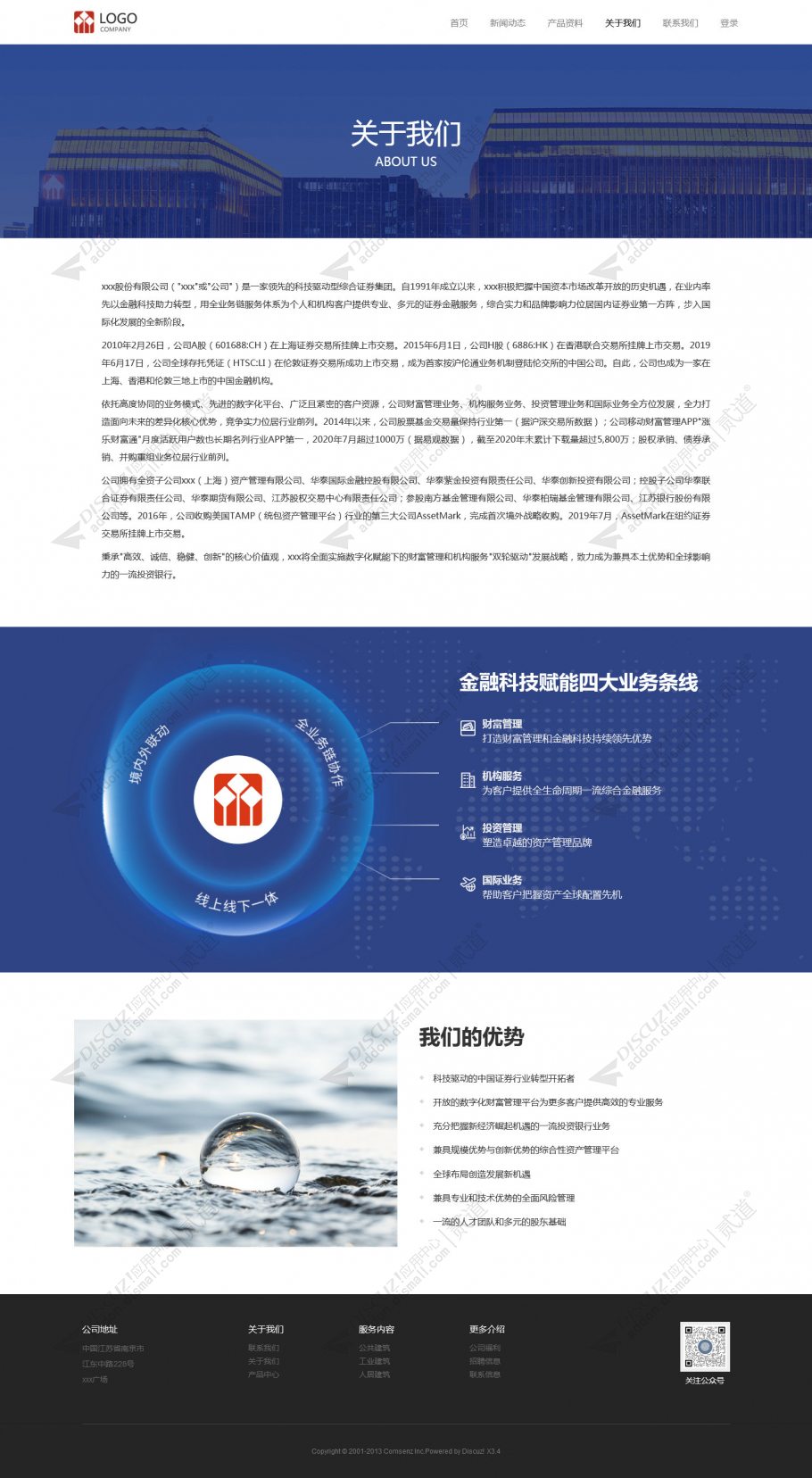 discuz大气企业公司网站截图4