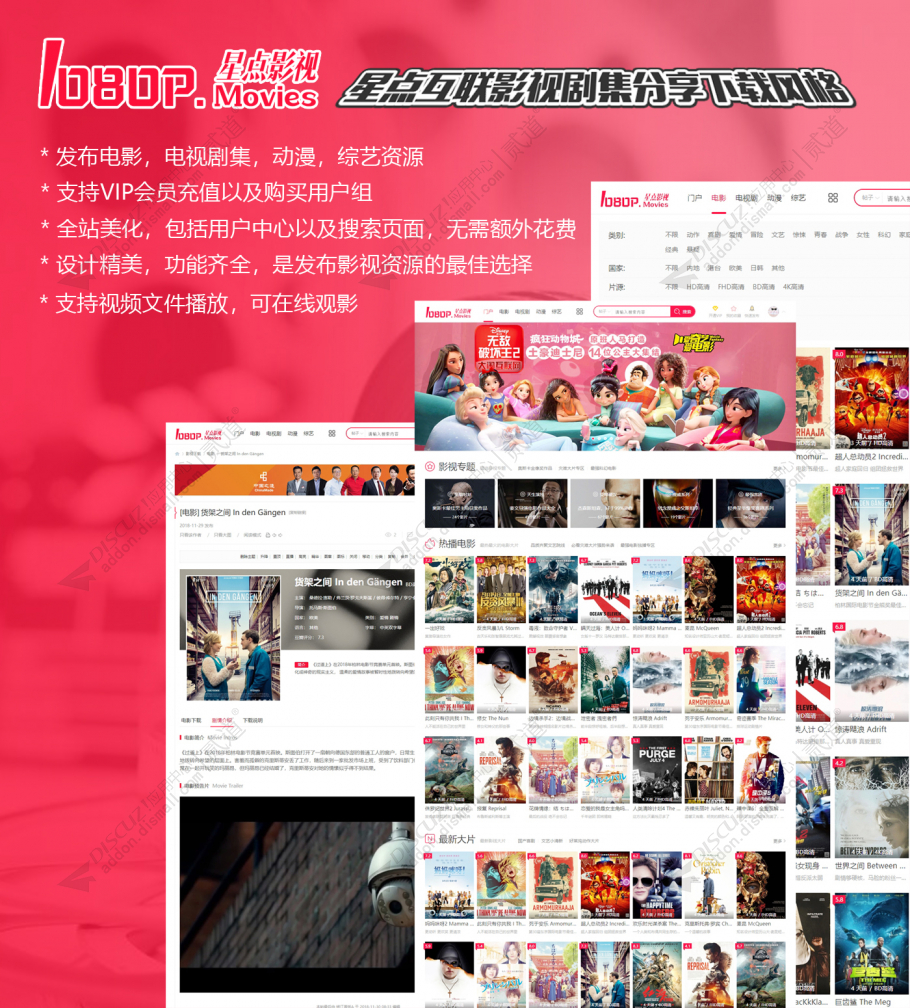 discuz电影电视剧集下载截图1