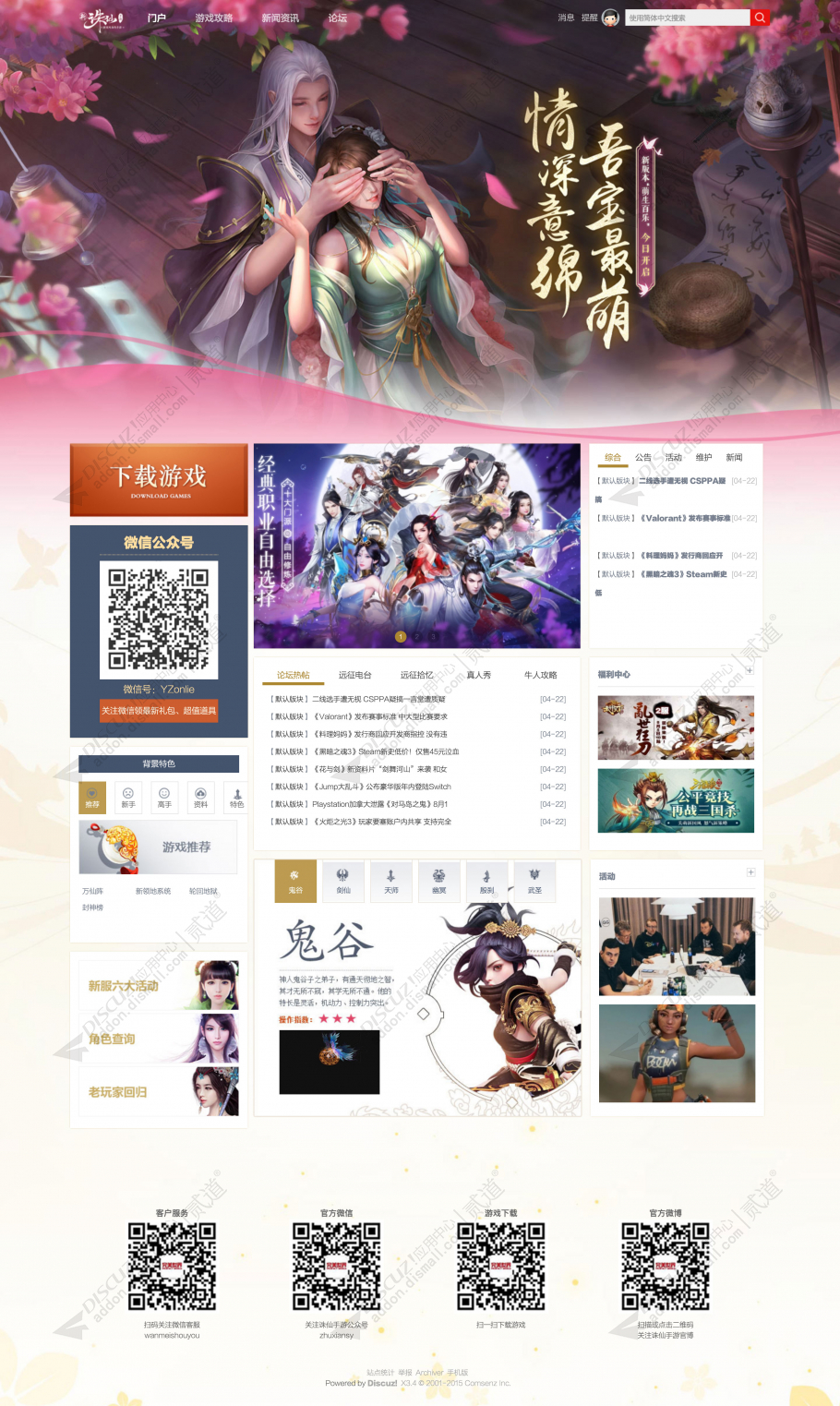 discuz远征游戏通用模版截图1