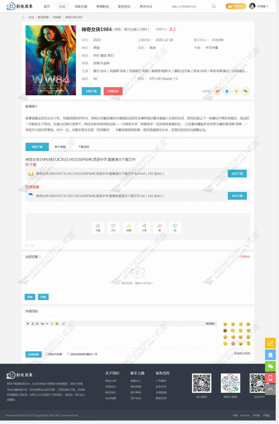 discuz电影电视剧下载站截图3